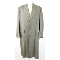 Vintage - 44 inch Chest - Shot Grey Teal - Single Breasted Overcoat