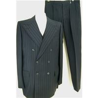 Vintage 1975 Made to Measure - Size: M - mohair Blue Pinstripe 3 piece suit