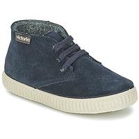 victoria 6788 boyss childrens shoes high top trainers in blue