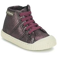 victoria bota fantasia girlss childrens shoes high top trainers in pur ...