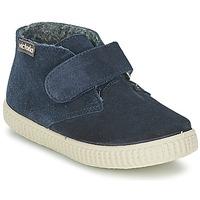 victoria 6799 boyss childrens shoes high top trainers in blue