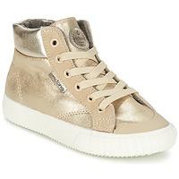 Victoria BOTA METALIZADA PU girls\'s Children\'s Shoes (High-top Trainers) in gold