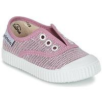 victoria inglesa lurex elastico girlss childrens shoes trainers in pin ...