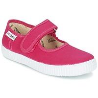 victoria mercedes velcro lona girlss childrens shoes pumps ballerinas  ...