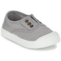 victoria inglesa lona tintada boyss childrens shoes trainers in grey