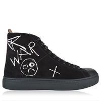 VIVIENNE WESTWOOD MAN War And Peace Leather High Top Trainers