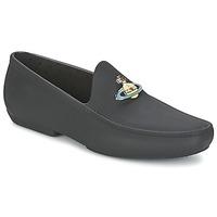 Vivienne Westwood ORB ENAMELLED MOCCASIN men\'s Loafers / Casual Shoes in black