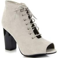 Vinceza Szare Sznurowane Open Toe women\'s Low Ankle Boots in grey