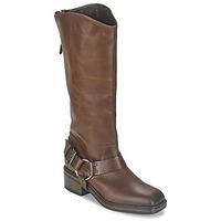 vic veloune womens high boots in brown