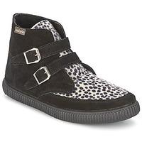 victoria 16706 womens shoes high top trainers in black