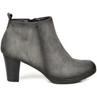 vinceza szare z ekozamszu ocieplane womens low ankle boots in grey