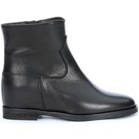 via roma 15 ankle boots in black cowhide womens low boots in black