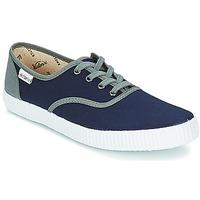 victoria inglesa lona detall contras womens shoes trainers in blue