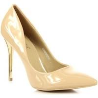 vinceza beowe lakierowane womens court shoes in beige