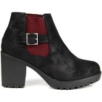 vinceza czarne na supku womens low ankle boots in black