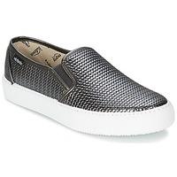 victoria slip on trenza metalizad womens slip ons shoes in silver