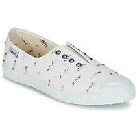 victoria ingles elastico tejido detall womens shoes trainers in white