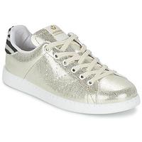 Victoria DEPORTIVO CUIR ZEBRE women\'s Shoes (Trainers) in gold