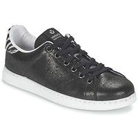 victoria deportivo cuir zebre womens shoes trainers in black