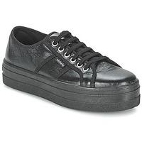 victoria blucher piel metalizada womens shoes trainers in black