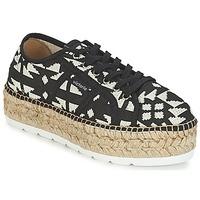 victoria basket geometrico plataforma womens shoes trainers in black