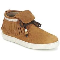 victoria botin flecos serraje womens shoes high top trainers in brown