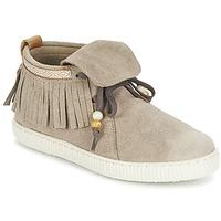 victoria botin flecos serraje womens shoes high top trainers in beige