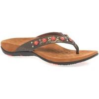 Vionic Floriana Womens Toe Post Sandals women\'s Flip flops / Sandals (Shoes) in brown