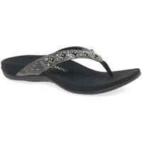 Vionic Floriana Womens Toe Post Sandals women\'s Flip flops / Sandals (Shoes) in grey
