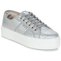 victoria basket tejano metalizado womens shoes trainers in silver