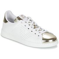 victoria deportivo cuir metallise womens shoes trainers in white