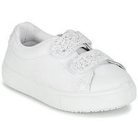 victoria deportivo piel velcros glitter womens shoes trainers in white