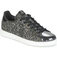 victoria deportivo basket glitter womens shoes trainers in black