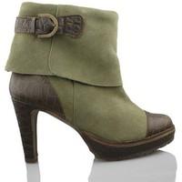 vienty booty elegant heel womens low ankle boots in green
