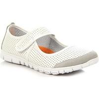 vinceza biae skrzane aurowe na rzep womens shoes trainers in white