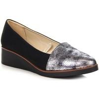 vinceza czarne na womens loafers casual shoes in multicolour