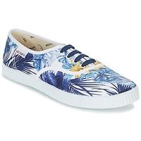 victoria ingles flores y corazones womens shoes trainers in blue