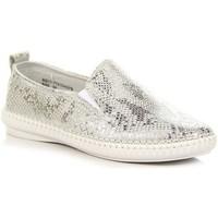 vinceza srebrne skrzane wowe womens shoes trainers in silver