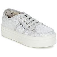 victoria blucher tejido lurex womens shoes trainers in silver