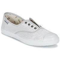 victoria ingles elastico lurex womens shoes trainers in silver