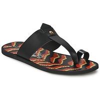 vivienne westwood vacchetta womens flip flops sandals shoes in black