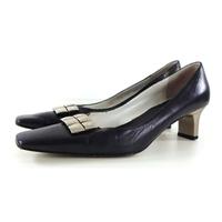 Vintage Mario Cerutti 1970\'s Navy Low Heeled Shoes Size 4