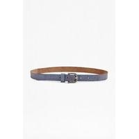 Vintage Blue Leather Hip Belt