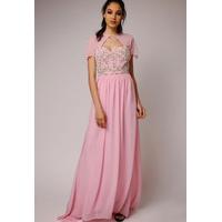 Virgos Lounge Laima Maxi Dress in Pink