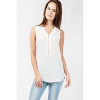 VISCOSE BACK ZIP FRONT VEST