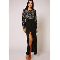 Virgos Lounge Lily Maxi Dress in Black