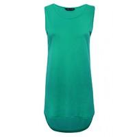 viscose curve hem vest