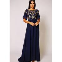 Virgos Lounge Yumi Maxi Dress in Navy