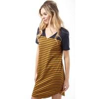 Vila Womens Tinny Blocked Stripe Dress Total Eclipse