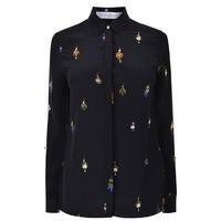 victoria beckham printed shirt